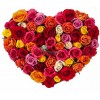 Композиция "Люблю тебя" в шляпной коробке (51 или 101 роза)